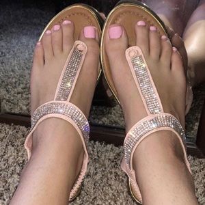 Pink sandals